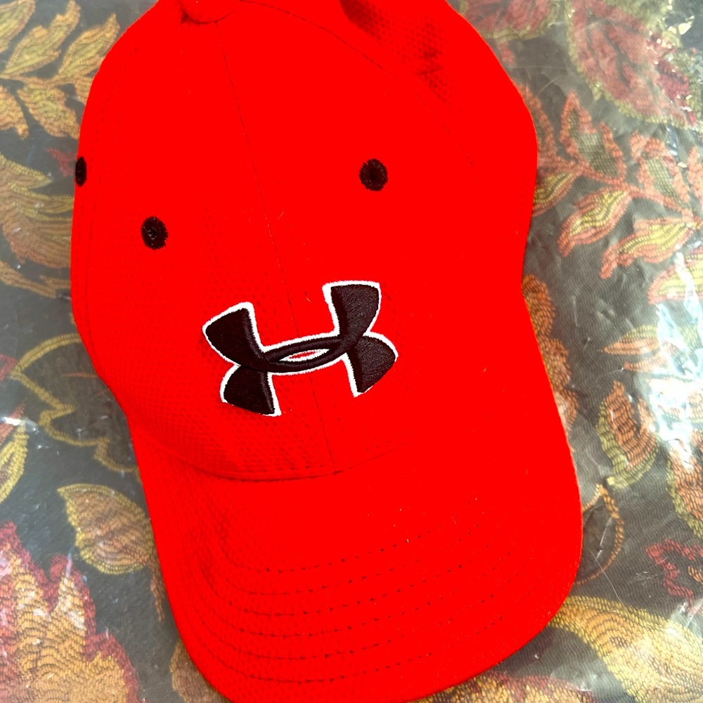 Red Underarmor Hat